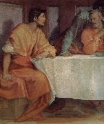 Andrea del Sarto A Part of last supper oil on canvas